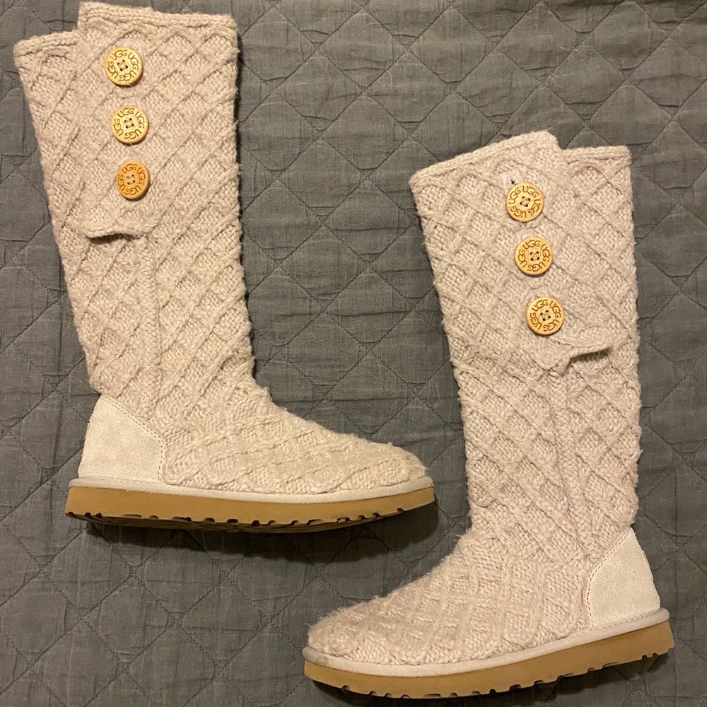 UGG Cable Knit Boots | Lattice Cardy